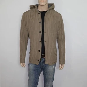 NEW John Varvatos Star USA Hooded Jacket in Brown Size XL Zip/Button Front - Picture 1 of 18
