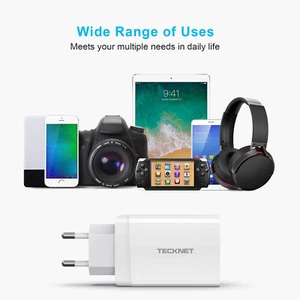 USB Plug Travel Charger 3-Port Fast Multiple USB Wall Charger EU iPAD TAB iPhone - Picture 1 of 19