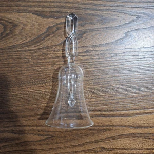 Campana decorativa o cena de cristal vintage, transparente 19cms - Imagen 1 de 3