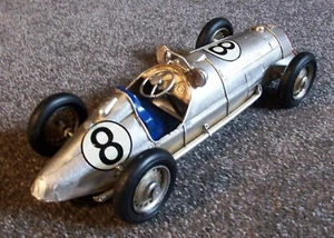 Indianápolis Fórmula 1 Indy Grand Prix 1930 modelo de juguete coche de carreras estaño metal 11" - Imagen 1 de 8
