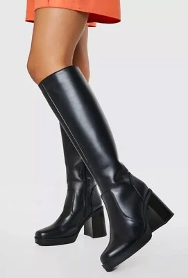 Botas de tacón alto con plataforma hasta la rodilla - para mujer talla 9 | Nuevas, nunca usadas Foto 1 de 4