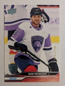 2023-24 UPPER DECK SERIES 1 BASE DELUXE /250 SAM REINHART #75
