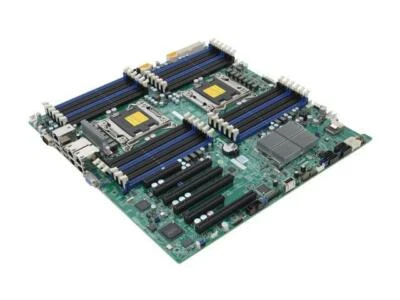 Supermicro X9DRI-LN4F+ LGA 2011/R DDR3 SATA3 Intel C602 EATX USB Motherboard - Image 1 of 3