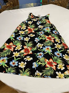 Mango Moon Floral Hawaiian Dress Size Medium - Picture 1 of 5