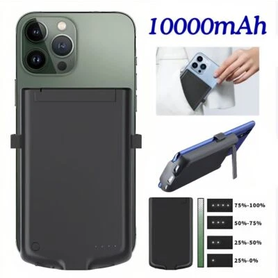Battery Charger Case 10000mAh USB-C Power Bank For iPhone 16 15 14 13 12 11 XR X - Image 1 of 4