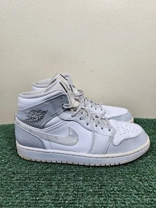 Jordan 1 Mid White Camo Photon Gray Mens Size 9 Sneakers Shoes DC9035-100 - Picture 1 of 12