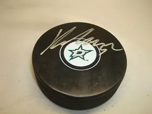 Disco de hockey Kari Lehtonen firmado por los Dallas Stars autografiado 1B - Imagen 1 de 2