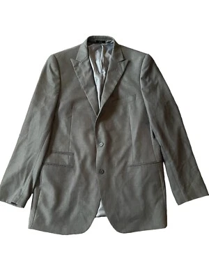 J.Ferrar Men's Sport Coat Blazer Two Button Gray Polyester Blend Slim Fit Sz 44L - Image 1 of 4