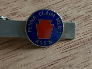 Penna Claim Men's Assn Tie Bar Clip Clasp Pennsylvania Vintage Rare Unsure HELP - Picture 1 of 20