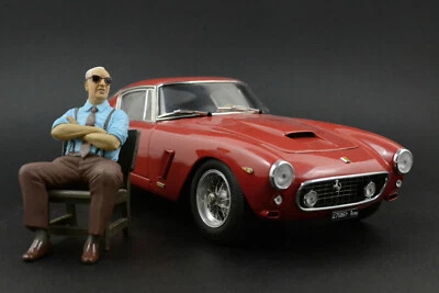 Enzo Ferrari (3) sitting Figure pour 1:18 CMC 500 F2 250 GTO Testa Rossa  NO CAR - Photo 1/4