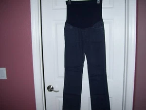 Maternity jeans by Liz Lange maternity, size 4, dark denim, cute, great shape. - Picture 1 of 6