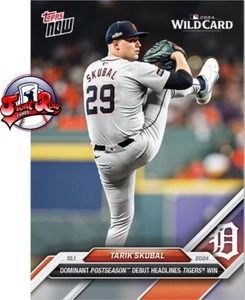 Tarik Skubal 2024 TOPPS NOW 784 WINS POSTSEASON DEBUT - Picture 1 of 2