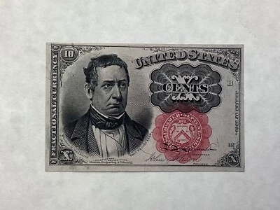 ~ FR 1266 TEN 10 CENTS FIFTH / 5TH ISSUE FRACTIONAL CURRENCY NOTE - MEREDITH UNC - Image 1 of 2