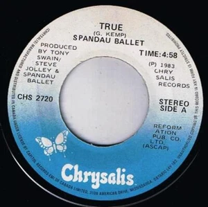 Spandau Ballet True 45 rpm Gently Canadian Pressing - Picture 1 of 2