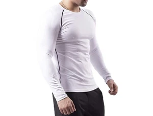 Mens Size S Compression Under Tops Tights Athletic Sports Long Sleeve Shirt - Picture 1 of 3