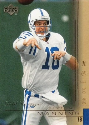 2000 Upper Deck Football Peyton Manning Gold Reserve #63 NM/MT COLTS PACK FRESH - Image 1 of 2