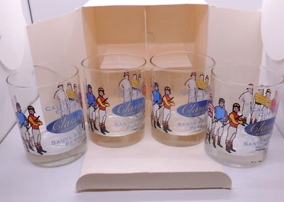 Vaso de bebida de recuerdo de Santa Anita clásico de carreras de caballos California Cup IX Foto 1 de 4
