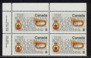 1975 Canada SC# 680 UL - Royal Canadian Legion - Plate Block M-NH Lot # 2647 - Picture 1 of 1