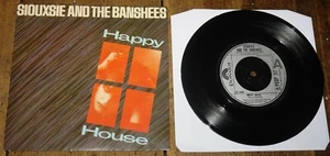 SIOUXSIE & THE BANSHEES ~ HAPPY HOUSE ~ AUTHENTIC FULLY SIGNED PUNK 7" McGEOCH - Picture 1 of 12