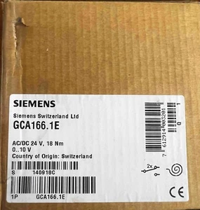 NEW Siemens GCA166.1E. Rotary air damper actuator, AC/DC 24 V. Fast shipping - Picture 1 of 3