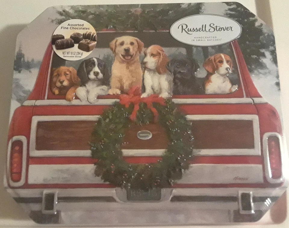 Russell Stover Christmas Traditions Assorted Chocolates 10 Oz Tin Grocery