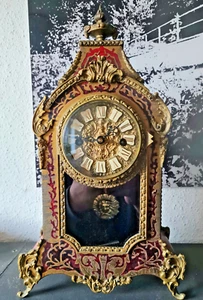 Kamin-Uhr Vintage funktionsfähig 37,5 cm hoch mit Läutwerk - Bild 1 von 9