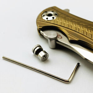 Practical Thumb Stud 416 Stainless Steel CNC Knife Blade Clamp 3mm For Buck 110