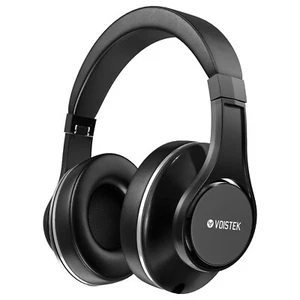 Voistek Bluetooth Wireless Over ear Noise Cancelling Headphones. Flat Folding - Picture 1 of 15