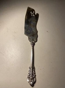 Wallace Grande Baroque Sterling Silver Ice Cream Slicer Knife - Very Rare - 13in - Picture 1 of 12