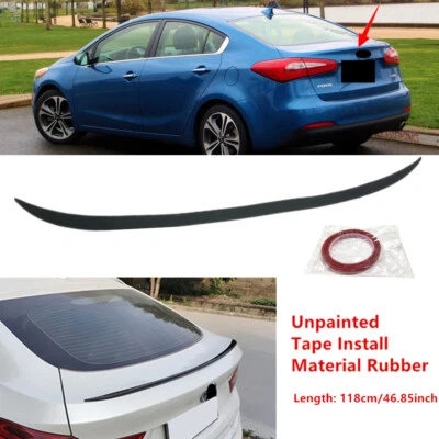 46.85in Fit For Kia Forte 2014-2016 Sedan Rear Trunk Lip Spoiler Wing Universal Foto 1 de 4