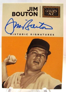 2014 Panini Golden Age JIM BOUTON Historic Signatures auto - NY Yankees - Picture 1 of 2