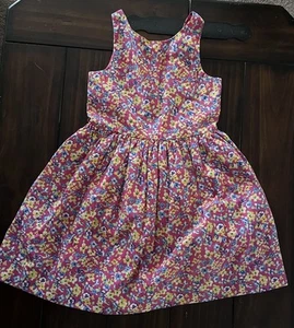 Polo Ralph Lauren Floral Print Dress For Girls Size 6X (missing belt) - Picture 1 of 5