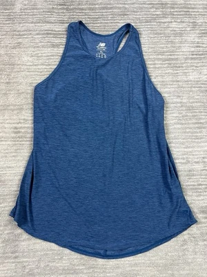 New Balance Top Womens XL Blue Sleeveless Racerback Athletic Polyester Blend - Image 1 of 4