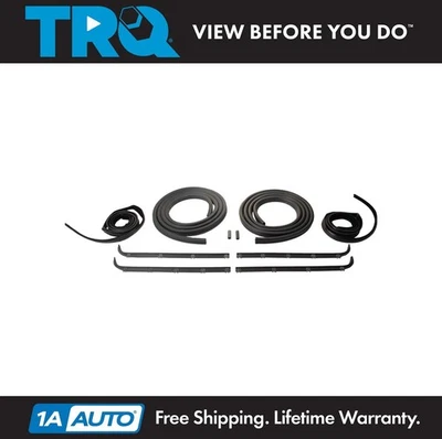 TRQ Door Weatherstrip Seal Kit Fits 87-97 Ford - Image 1 of 4