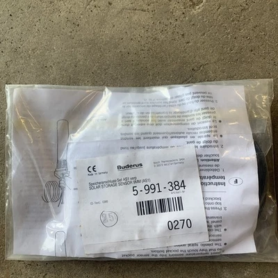 Sensor de almacenamiento solar Buderus 5991384 6 mm nuevo en paquete instrucciones Foto 1 de 2