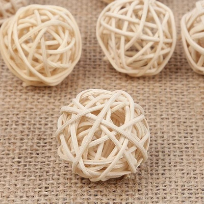  20 Pcs Diffuseur De Parfum Boule Rotin D'aromathérapie Boules Décoratives - Image 1 of 4