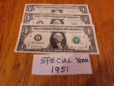 $1 2017a/2021/Fancy Notes/YEAR 1951/Birthday/Anniversary/ Death Date/ 3 Notes - Image 1 of 4