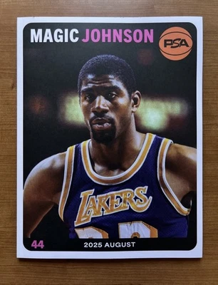 PSA Magazine Aug 2025 MAGIC JOHNSON Brand New Still In Plastic Sealed LA LAKERS - Image 1 of 2