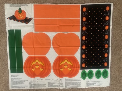 NUEVO DE COLECCIÓN VIP Cranston Halloween Panel de Tela Jack O Linterna Cesta Corredor de Mesa Foto 1 de 4