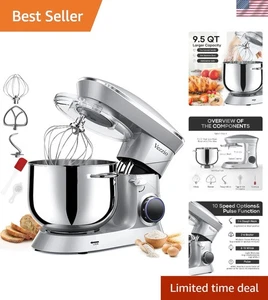 Vielseitige 9,5 Quart Küchenarmatur - 10 Geschwindigkeiten & leicht zu reinigende Aufsätze - Bild 1 von 9