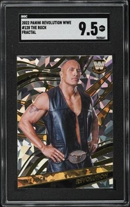 2022 Panini Revolution WWE Fractal The Rock #128 SGC 9.5 - Picture 1 of 2