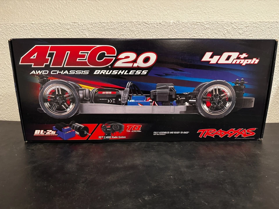 TRAXXAS 83124-4 4-Tec 2.0 BL-2s Chassis No Body 250 TRAXXAS NEW - Image 1 of 4