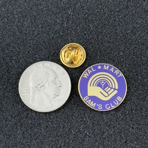 Pinback Wal-Mart Walmart Sam's Club United Way esmalte púrpura empleado #51351 - Imagen 1 de 2