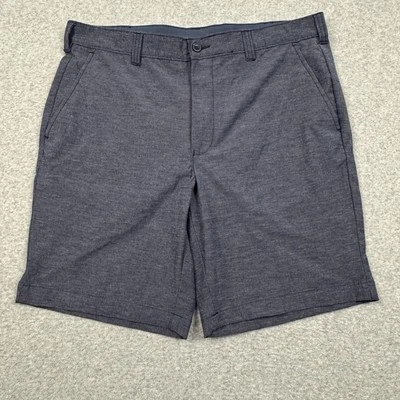 Pantalones Cortos de Golf Izod Para Hombres 34 Reciclado Mezcla de Poliéster Azul Brezo Gris Exterior Golf Foto 1 de 4