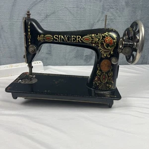 1910 27k Singer Sewing Machine with Case Series G Red Eye Stenciled “No motor” - Picture 1 of 17