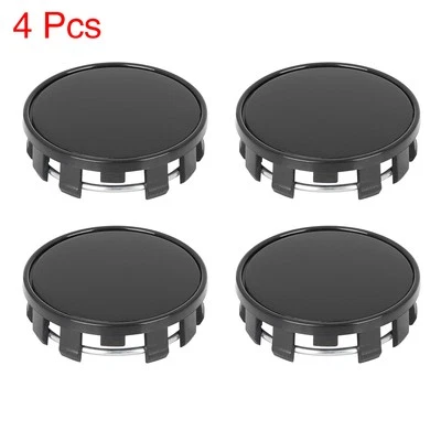 4 Piezas 54mm 9 Tacos Universal Negro Rueda Coche Neumático Centro Tapacubos Protector Foto 1 de 4