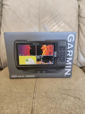 Garmin Striker Vivid 7SV 7" Fishfinder w/ GT52HW-TM Transducer NEW - Image 1 of 4