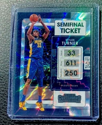 2021-22 Panini Contenders Basketball Semifinal Ticket #12 Myles Turner 39/99 - Image 1 of 2