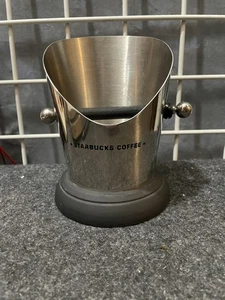 Starbucks Espresso Café Molido Knock Box Contenedor Inoxidable con Barra RARO - Imagen 1 de 3