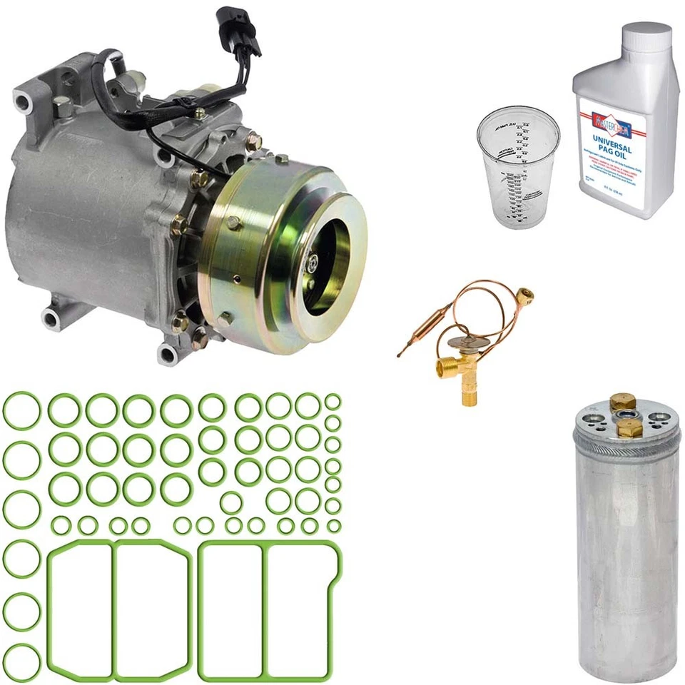 For Mitsubishi Montero 1997-2003 Omega AC Compressor w/ A/C Repair Kit GAP - Image 1 of 1